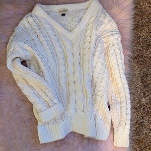 Super cozy thick cream sweater
